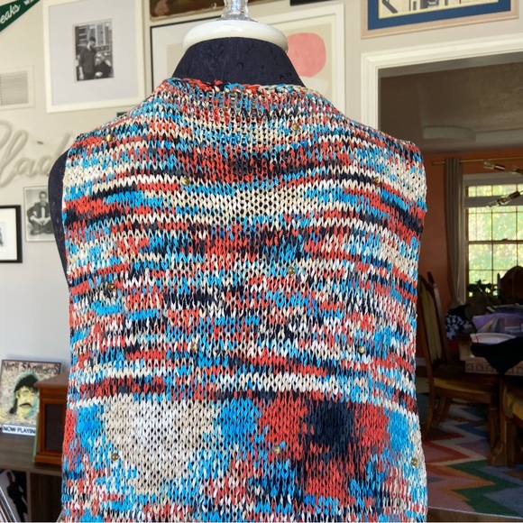 American Classics by Anne Bowen Silk Blend Tie Front Maxi Duster Women's Large - Picture 7 of 8